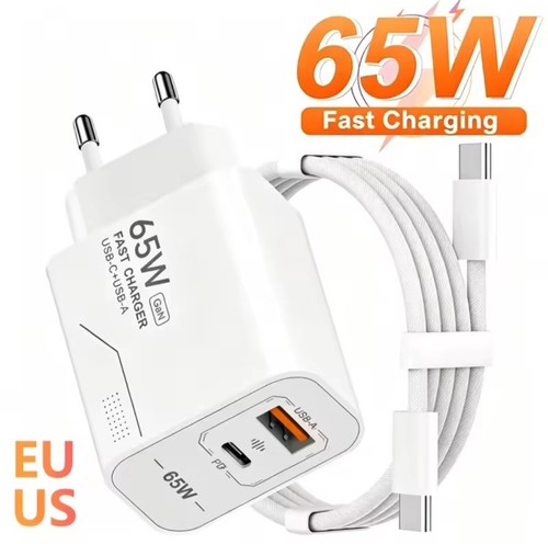 Chargeur rapide 65w gan - 65w, usb-c