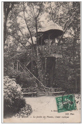 Cpa mans jardin - cpa, des