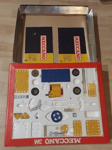 Vtg meccano2 parts set with - vtg,