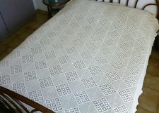 ANCIEN COUVRE LIT EN COTON