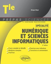 livre terminale numérique et