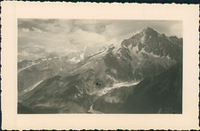 France, au Brévent, Vue sur les Aiguilles du Chardonnet, d&#039;Argentier, Verte