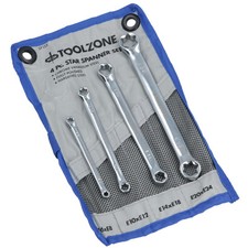 Jeu d'outils 4 pièces étoile / femelle Torx / anneau E E E6 - clé E24 TE541