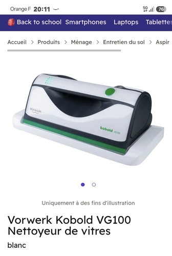 Vorwerk kobold vg100 nettoyeur - vorwerk,