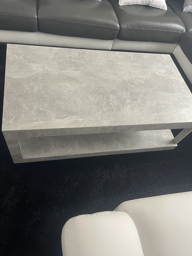 Table basse rectangulaire gris