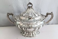 Gorham Sterling Chantilly Grand A598 Covered Sugar w/ Mono