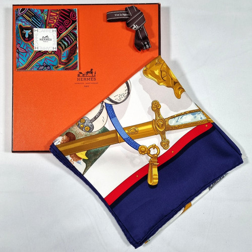 Rare vintage foulard soie - vintage, en