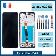 Ecran LCD Pour Samsung Galaxy A22 5G (A226B) Avec/Sans Châssis Original + Outils