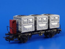 MARKLIN H0 - 4614 - Von Haus zu Haus Triple Container Car (97)/ EXC