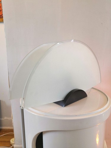 Lampe demi lune verre - en,