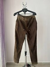 VENTCOUVERT MADE IN FRANCE 100% LEATHER BROWN PANTS TROUSERS WOMENS SIZE 40