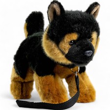 Chiot berger allemand avec laisse, Peluche, Doudou