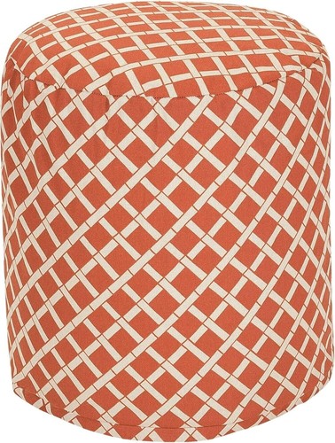 Round pouf ottoman stuffed - round,