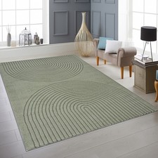 Tapis vert à motif circulaire