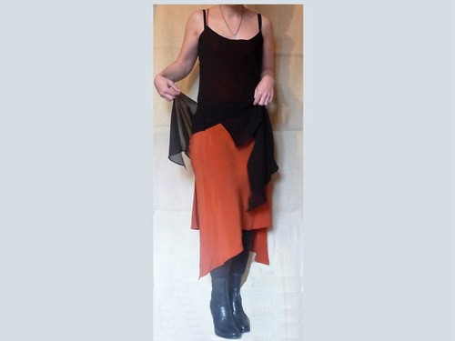 Robe longue réversible - robe,