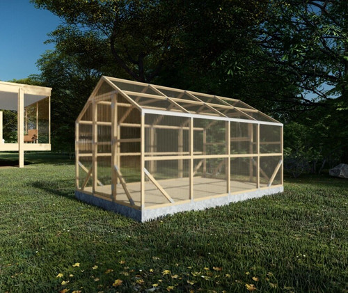 Serre bois eco jardin - serre, en