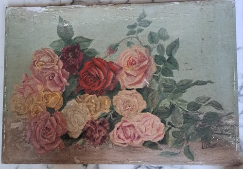 Ancienne huile sur panneau
