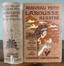 Vintage 1938 French Dictionary ~ Nouveau Petit Larousse Illustre