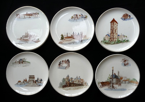Assiettes service vieux - 6,