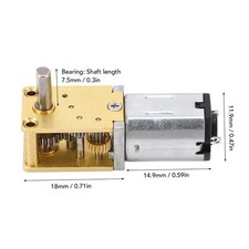 Moteur Réducteur à Vis Sans Fin 12 V CC à Arbre Unique Avec Base Pour Fours Et R
