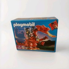Playmobil 3327: Dragon Rouge Et Chevalier/ Neuf Et Scellé