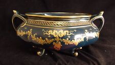 Antique Tours faience planter duck blue color gilding Louis16 style