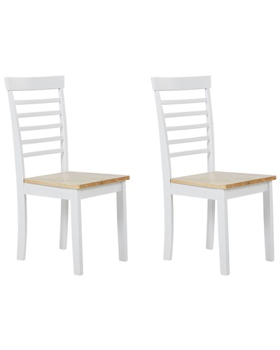 Beliani lot 2 chaises de - lot,
