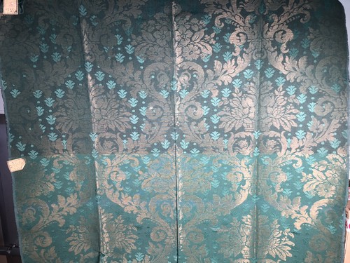 Jacquard soie lin - fils, d'or