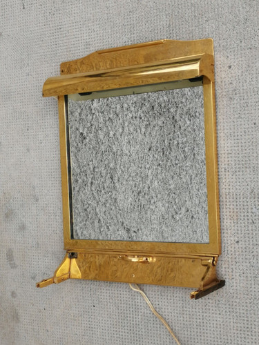 Ancien miroir bronze doré art