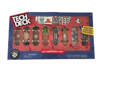 Coffret 25 eme anniversaire Tech Deck x 8 Finger Skate + Tech Deck Dude argenté 