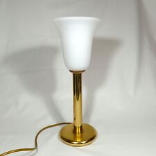 Art Deco, Mid Century Modern, Tulip lamp, Table lamp, Accent lamp, Brass, Opalin