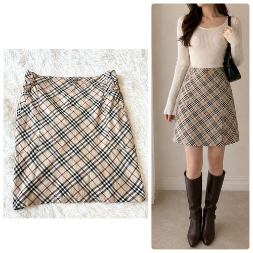 Jupe coton burberry - jupe,