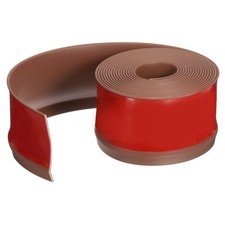 Moulure Murale, 5m x 8cm PVC Moulure Autoadhésive, Marron