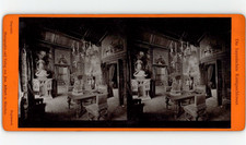 Germany, Neuschwanstein Castle, Dining Room, Vintage Stereo, ca.1890 Al