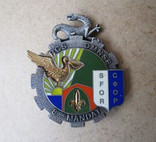 SFOR 8th Mandate RCS DMNSE Salamander Division Yugoslavia Train Military Badge