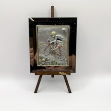 Etain sur miroir cyclisme | 20ème siècle | Étain du prince ?