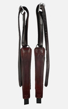 FreeJump Pro Grip Stirrup Leathers in Brown (Size Large)