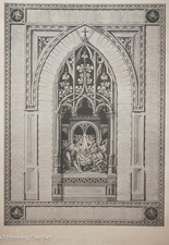 Rare Antique Catholic Lithograph "Expiatio Universalis" by Gebhard Hoefle 1888