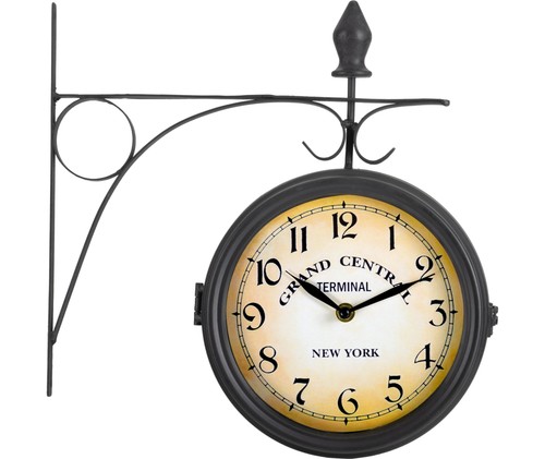 Horloge gare double murale - horloge,