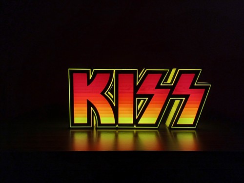 Enseigne lumineuse kiss led - led,