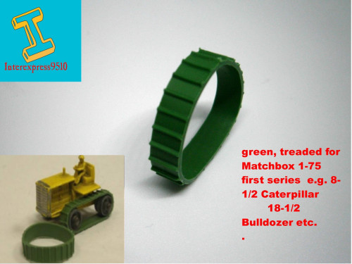 Chenille vert pour matchbox - chenille,