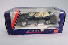 LE658 MAISTO TROPHEE 801 Voiture 1/18 Mercedes Benz 500 SL 1989 cabriolet noire