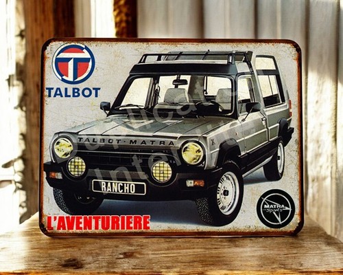 Plaque métal vintage talbot - plaque,
