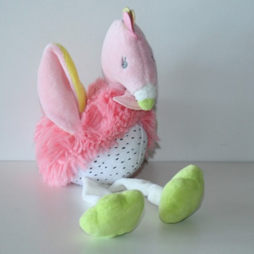 Doudou flamant rose babynat - flamant,