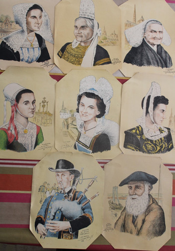 Gravures anciennes costumes - anciennes,