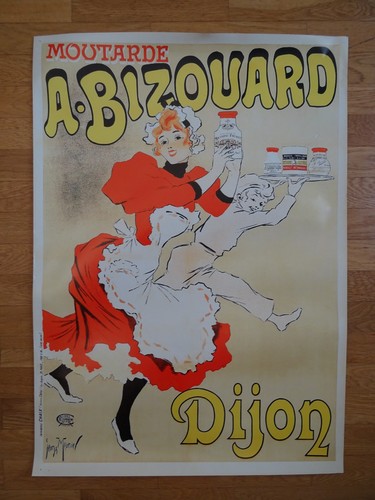 Affiche publicitaire moutarde - affiche,