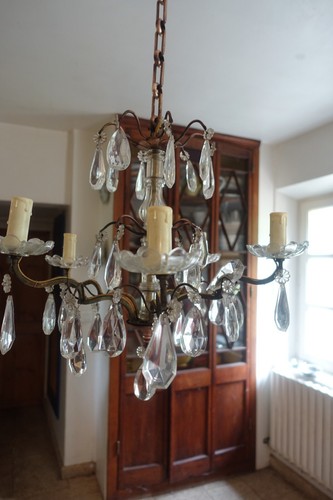 Lustre pampilles bronze - pampilles,