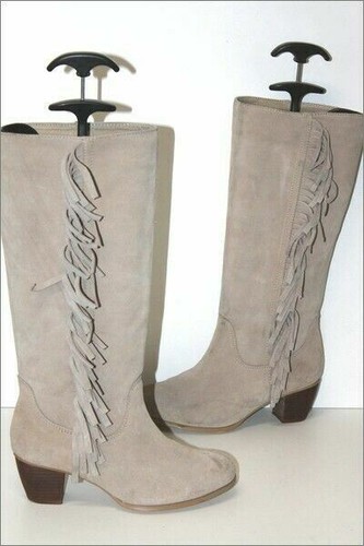 Etam bottes franges - franges, daim
