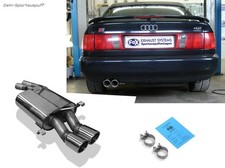 FOX Inox Échappement Sport Audi 100, S4, A6 Et S6 Quattro Type C4 2x80mm