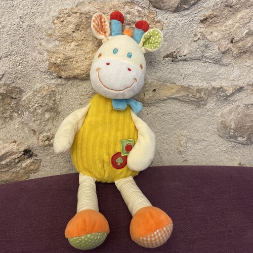 Peluche doudou girafe vache - doudou,